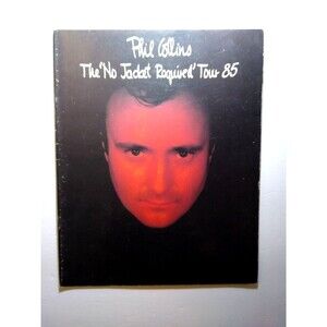 Phil Collins No Jacket Required Vintage Tour Book 1985 Booklet Pop Music Genesis